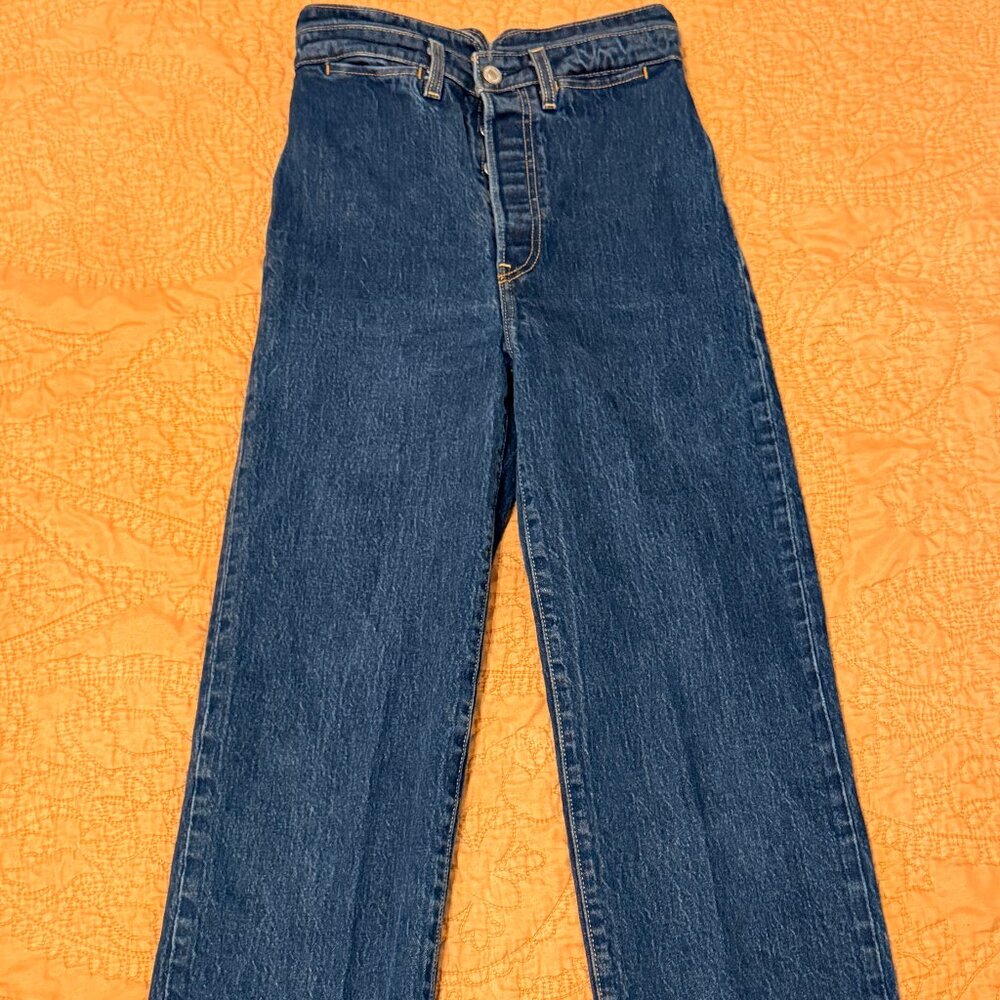 Levi's Western Ribcage Straight Jeans size 27